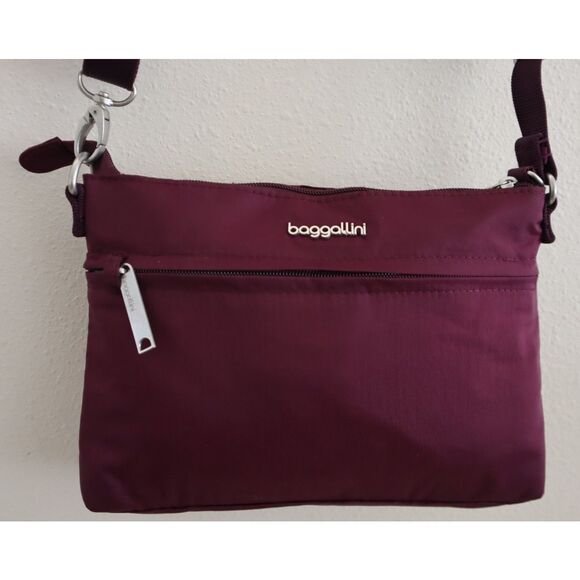 Baggallini Women's O/S Mulberry/Wine Anti-Theft/RFID Memento Crossbody Bag - Picture 6 of 16